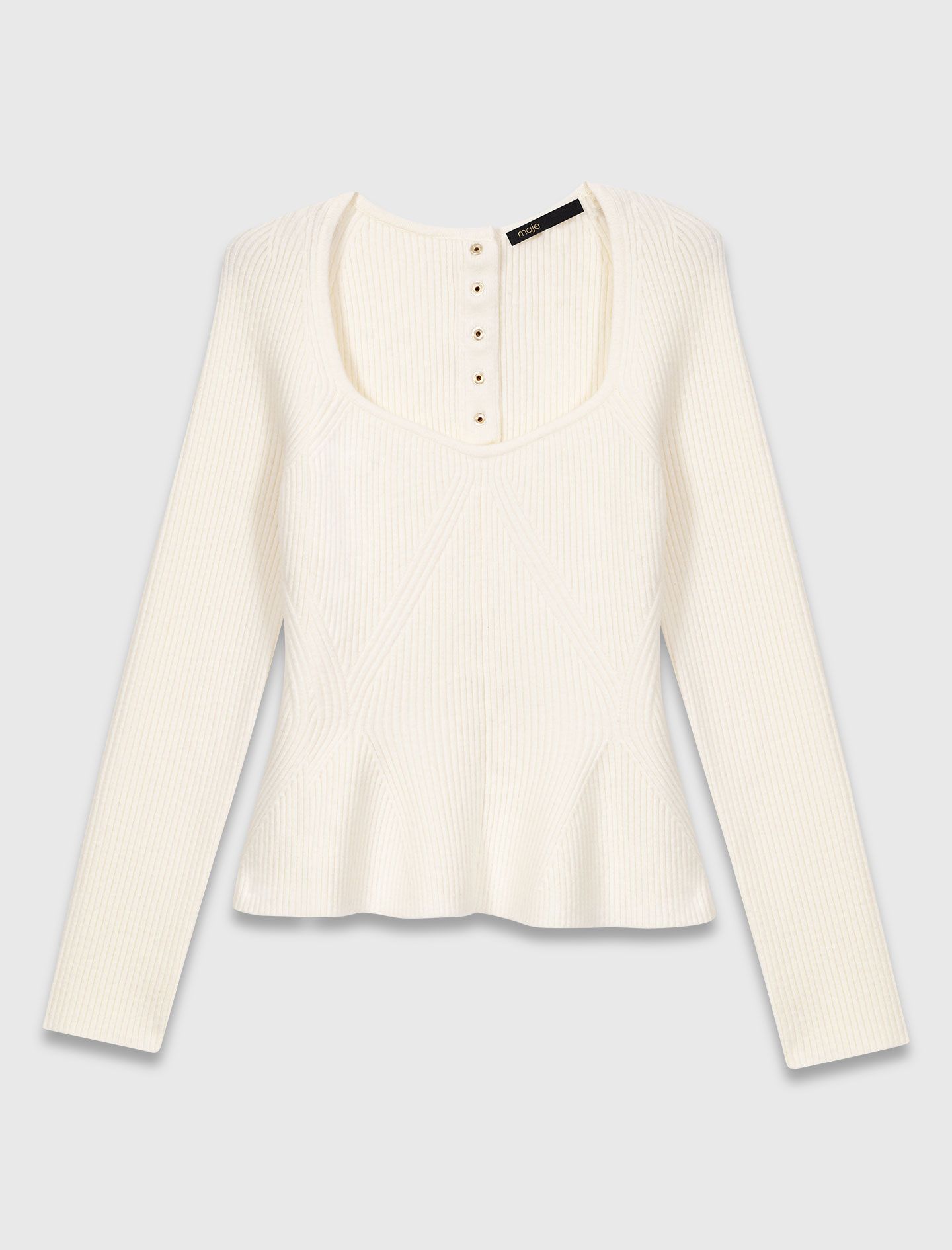 Áo len peplum